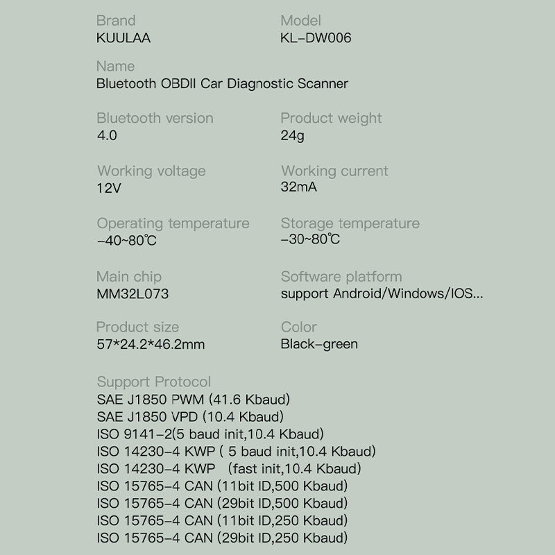 Scanner OBD Bluetooth